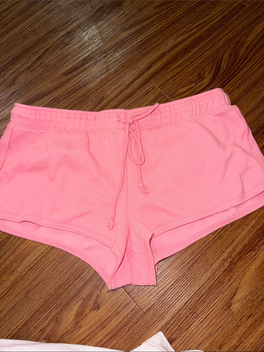 Aeropostale Coral Pink Drawstring Athletic Shorts